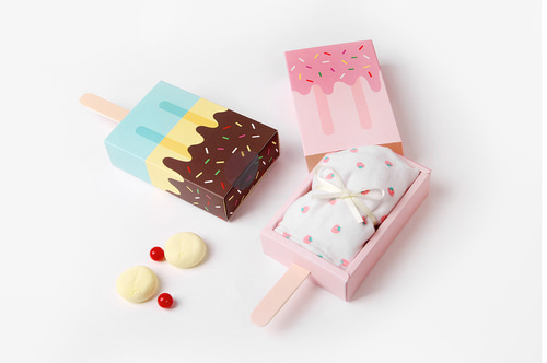 아이스크림 페이퍼선물상자(3장)