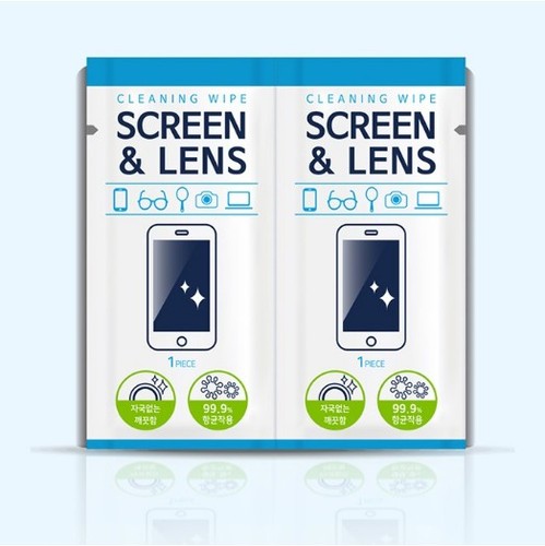 세균박멸 휴대폰 안경 스크린 렌즈 클리너 10매